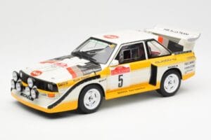 Audi Sport Quattro S1 #5 W. Rohrl / C. Geistdorfer Rally Sanremo Winner 1985 AUTOart 1:18 88503 Composite