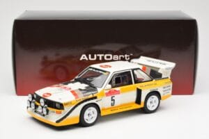 Audi Sport Quattro S1 #5 W. Rohrl / C. Geistdorfer Rally Sanremo Winner 1985 AUTOart 1:18 88503 Composite - image 8 of 8