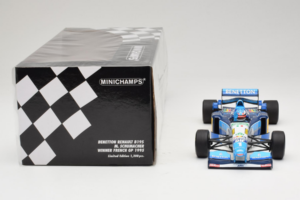 Benetton B195 Renault #1 M. Schumacher Benetton Formula French Grand Prix Winner 1995 Minichamps 1:18 100950001 Diecast - image 6 of 7
