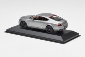 Bentley Continental GT Grey With Black Wheels Minichamps 1:43 BENTLEY001 Diecast - image 3 of 4