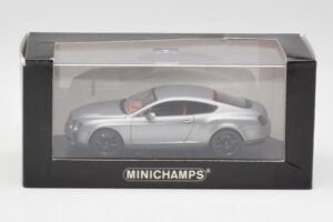 Bentley Continental GT Grey With Black Wheels Minichamps 1:43 BENTLEY001 Diecast - image 4 of 4