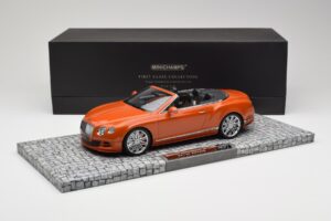 Bentley Continental GT Speed Convertible Orange Metallic Minichamps 1:18 107139430 Diecast - image 6 of 6
