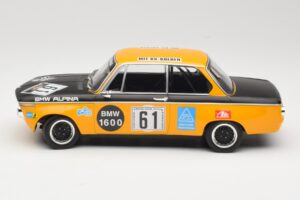 BMW 1600-2 BMW Alpina #61 R. Herzog / N. Lauda DNF 6 Hours Nurburgring 1970 Minichamps 1:18 155702661 Diecast - image 3 of 6