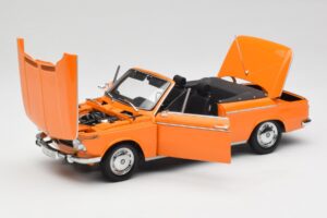 BMW 1600 Cabriolet Orange Minichamps 1:18 100021030-O Diecast - image 2 of 8