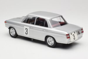 BMW 1800 TiSA #3 D. Glemser / J. Ickx 24 Hours of Spa 1965 Minichamps 1:18 155652903 Diecast - image 5 of 6