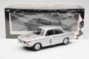 BMW 1800 TiSA #6 J. Munaron / K. Eppelein 24 Hours of Spa 1965 Minichamps 1:18 155652906 Diecast - image 6 of 6