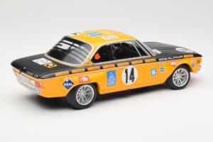 BMW 2800 CS BMW Alpina #14 H. Kelleners / G. Huber Winners 24 Hours of Spa 1970 Minichamps 1:18 155702714 Diecast - image 2 of 6