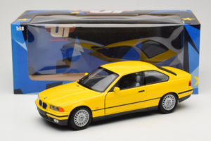 BMW 3 Series E36 Coupe Yellow UT Models 1:18 180023320 Diecast - image 8 of 8