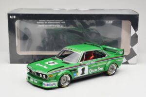 BMW 3.0 CSL E9 #1 Alpina G. Nilsson / D. Quester Winners Nürburgring 1977 Minichamps 1:18 155772501 Diecast - image 6 of 6