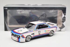 BMW 3.0 CSL E9 #12 BMW Motorsport C. Amon / H-J. Stuck Winners 6 Hours Nurburgring 1973 Minichamps 1:18 155732612 Diecast - image 6 of 6