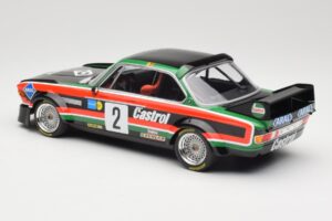 BMW 3.0 CSL E9 #2 Luigi Racing J-M. de Wael / A. de Fierlant Winners GP Nurburgring 1976 Minichamps 1:18 155762502 Diecast - image 5 of 6