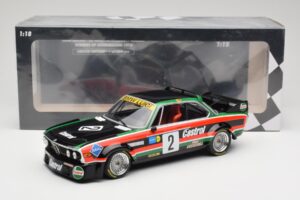 BMW 3.0 CSL E9 #2 Luigi Racing J-M. de Wael / A. de Fierlant Winners GP Nurburgring 1976 Minichamps 1:18 155762502 Diecast - image 6 of 6