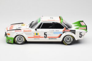 BMW 3.0 CSL E9 #5 Assoc Interim J-C. Chavan / A. Detrin Winners 24 Hours of Spa 1976 Minichamps 1:18 155762505 Diecast - image 3 of 6