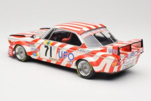 BMW 3.0 CSL E9 #71 Luigi Racing P. Xhenceval / J. Dieudonné 24 Hours of Le Mans 1977 Minichamps 1:18 155772571 Diecast - image 5 of 6
