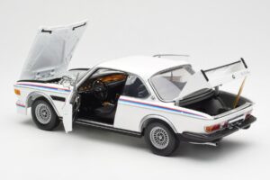 BMW 3.0 CSL E9 With Spoiler Set White Minichamps 1:18 180029021 Diecast - image 5 of 8