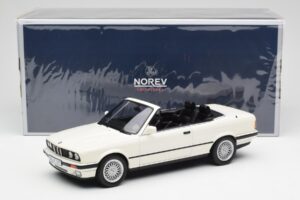 BMW 325i E30 Cabriolet Alpine White Norev 1:18 183213 Diecast - image 6 of 6