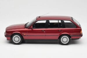BMW 325i E30 Touring Red Metallic Norev 1:18 183218 Diecast - image 3 of 6