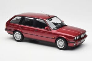 BMW 325i E30 Touring Red Metallic Norev 1:18 183218 Diecast - image 4 of 6