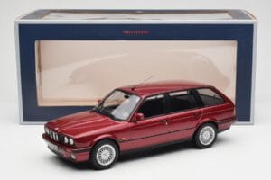 BMW 325i E30 Touring Red Metallic Norev 1:18 183218 Diecast - image 6 of 6