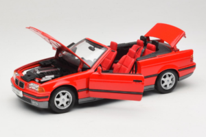 BMW 325i E36 Convertible Red Maisto 1:18 50229 Diecast - image 2 of 8