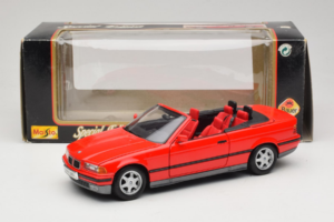 BMW 325i E36 Convertible Red Maisto 1:18 50229 Diecast - image 8 of 8