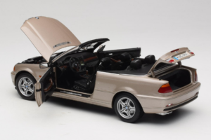 BMW 328i E46 Cabriolet Sand Beige Metallic Kyosho 1:18 80430009756 Diecast - image 6 of 9