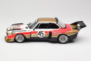BMW 3.5 CSL E9 #45 Hermetite T. Walkinshaw / J. Fitzpatrick 24 Hours of Le Mans 1976 Minichamps 1:18 155762645 Diecast - image 3 of 6