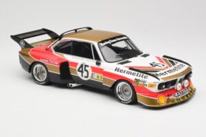 BMW 3.5 CSL E9 #45 Hermetite T. Walkinshaw / J. Fitzpatrick 24 Hours of Le Mans 1976 Minichamps 1:18 155762645 Diecast - image 4 of 6