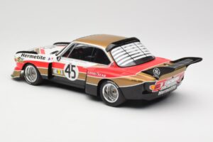 BMW 3.5 CSL E9 #45 Hermetite T. Walkinshaw / J. Fitzpatrick 24 Hours of Le Mans 1976 Minichamps 1:18 155762645 Diecast - image 5 of 6