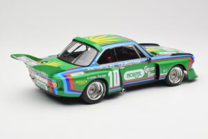 BMW 3.5 CSL E9 Schnitzer #10 D. Quester / R. Peterson 6 Hours Watkins Glen 1976 Minichamps 1:18 155762610 Diecast - image 2 of 6