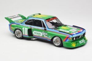 BMW 3.5 CSL E9 Schnitzer #10 D. Quester / R. Peterson 6 Hours Watkins Glen 1976 Minichamps 1:18 155762610 Diecast - image 4 of 6