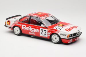 BMW 635 CSi E24 Belga Juma Racing M. Winkelhock / T. Regout 24 Hours of Spa 1985 Minichamps 1:18 155852523 Diecast - image 4 of 6