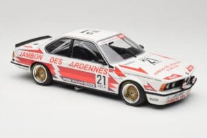 BMW 635CSi E24 Team Brun Motorsport #21 H. Grohs / T. Boutsen Spa 24 Hours 1985 Minichamps 1:18 155852521 Diecast - image 4 of 6