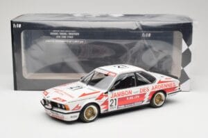 BMW 635CSi E24 Team Brun Motorsport #21 H. Grohs / T. Boutsen Spa 24 Hours 1985 Minichamps 1:18 155852521 Diecast - image 6 of 6