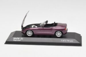 BMW Z1 E30 Purple Metallic Minichamps 1:43 400020101 Diecast - image 4 of 5