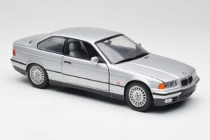 BMW 3 Series E36 Coupe Silver UT Models 1:18 180023321 Diecast - image 6 of 8