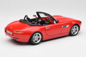 BMW Z8 E52 Roadster Bright Red Bburago 1:18 12032 Diecast - image 3 of 8