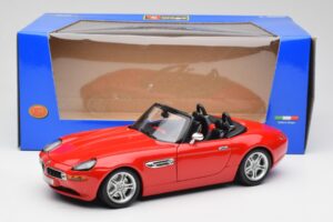 BMW Z8 E52 Roadster Bright Red Bburago 1:18 12032 Diecast - image 8 of 8