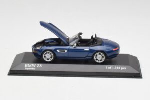 BMW Z8 E52 Topaz Blue Minichamps 1:43 431028740 Diecast - image 4 of 5