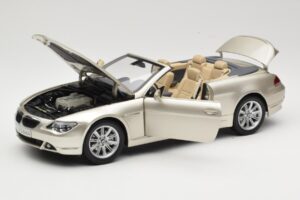 BMW 6 Series E64 Cabriolet Mineral Silver Metallic Kyosho 1:18 80430153437 Diecast - image 2 of 9