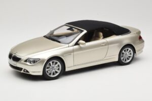 BMW 6 Series E64 Cabriolet Mineral Silver Metallic Kyosho 1:18 80430153437 Diecast - image 3 of 9