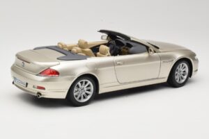 BMW 6 Series E64 Cabriolet Mineral Silver Metallic Kyosho 1:18 80430153437 Diecast - image 4 of 9