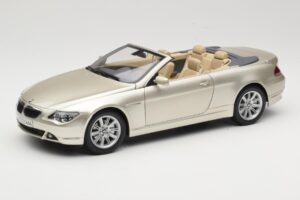 BMW 6 Series E64 Cabriolet Mineral Silver Metallic Kyosho 1:18 80430153437 Diecast