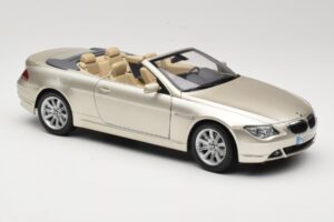 BMW 6 Series E64 Cabriolet Mineral Silver Metallic Kyosho 1:18 80430153437 Diecast - image 7 of 9