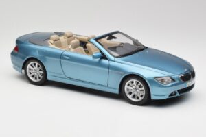 BMW 6 E64 Cabriolet Light Blue Kyosho 1:18 80430153440 Diecast - image 6 of 8