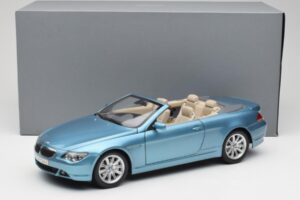 BMW 6 E64 Cabriolet Light Blue Kyosho 1:18 80430153440 Diecast - image 8 of 8