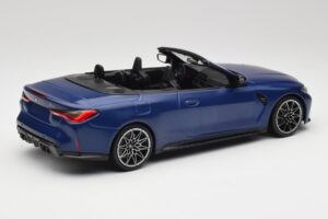 BMW M4 G82 Cabriolet Frozen Portimao Blue Minichamps 1:18 155021030 Diecast - image 2 of 6