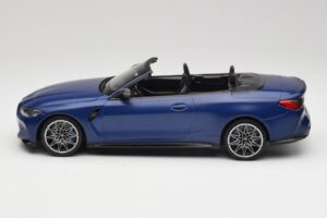 BMW M4 G82 Cabriolet Frozen Portimao Blue Minichamps 1:18 155021030 Diecast - image 3 of 6