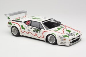 BMW M1 Procar #201 BMW Motorsport H. Stuck / N. Piquet 1000km Nürburgring 1980 Minichamps 1:18 180802901 Diecast - image 6 of 8