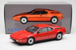 BMW M1 Red Norev 1:18 183220 Diecast - image 8 of 8